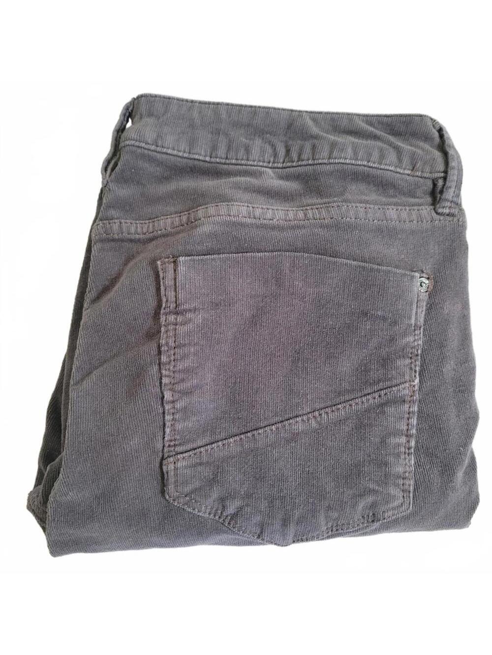 JustFab Grey Taupe Corduroy Pants Skinny Fit Size 30 - Picture 4 of 5